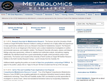 Tablet Screenshot of metabolomicsworkbench.org